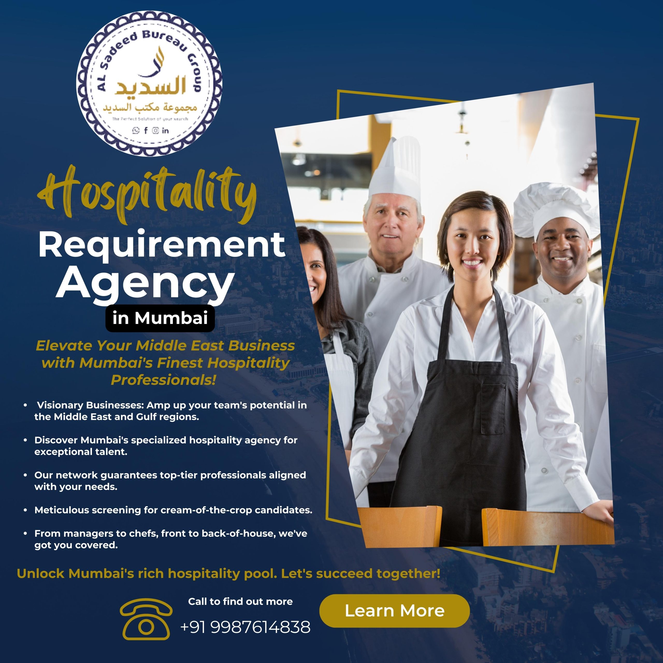 You are currently viewing Unlock a World of Opportunities with AL Sadeed Bureau Group – Your Trusted Gulf Recruitment Agency in Mumbai, India